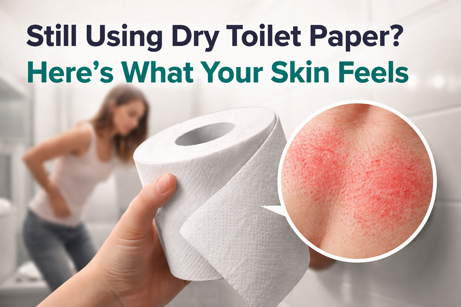 Still Using Dry Toilet Paper? Here’s What Your Skin Feels