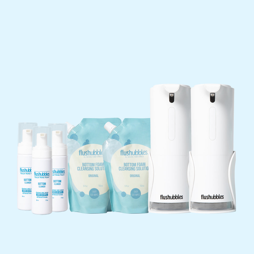 FLUSHUBBLES FAMILY BUNDLE (2 Kits & Travel Bottles)